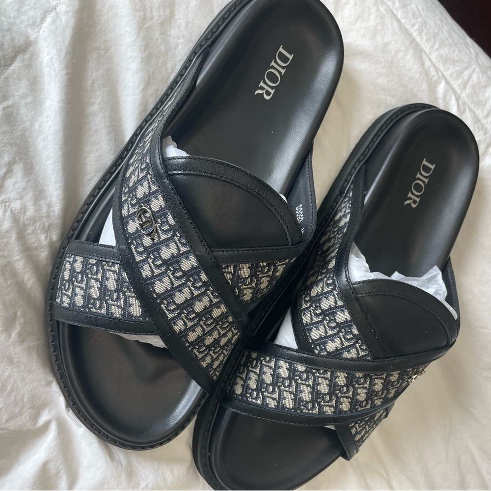 Christian Dior slides .